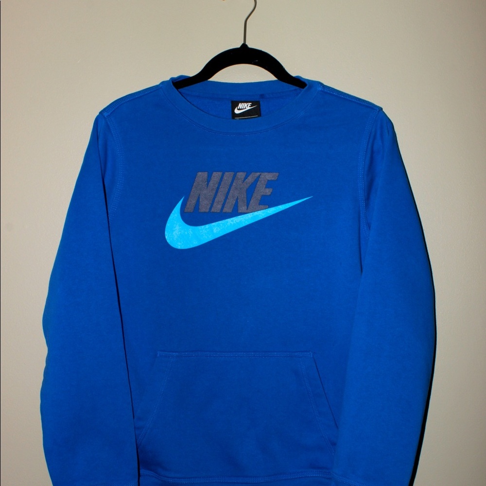 Kids Large Nike Blue Sweatshirt